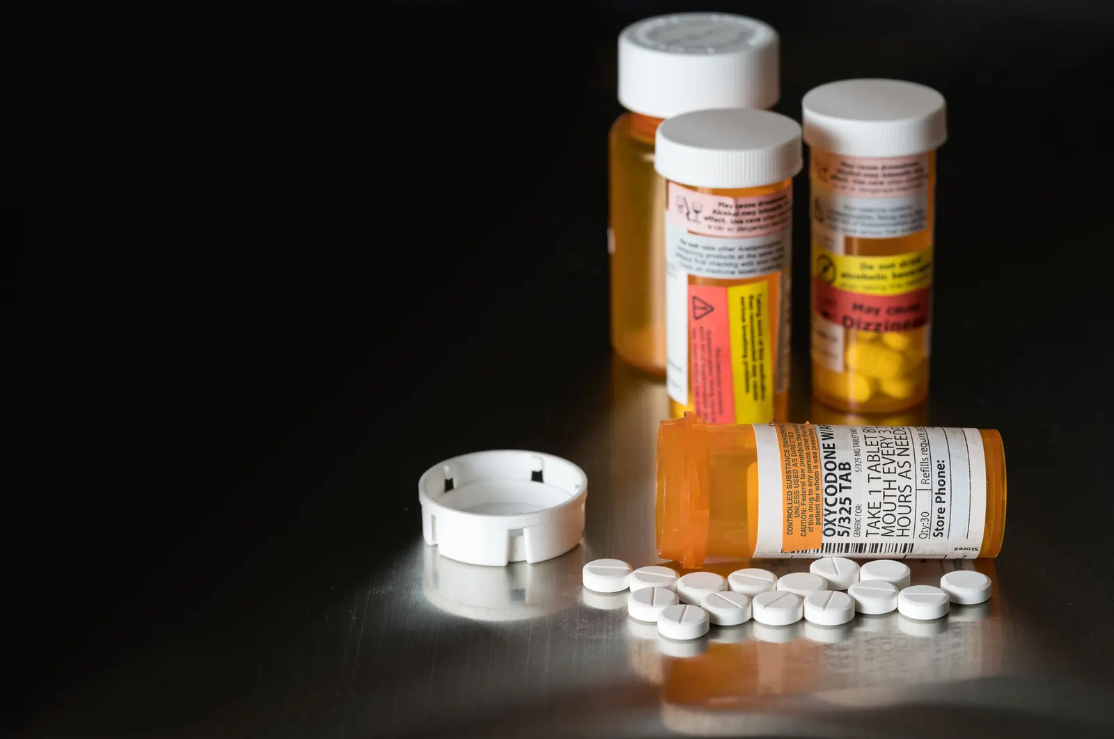 Bottle of oxycodone