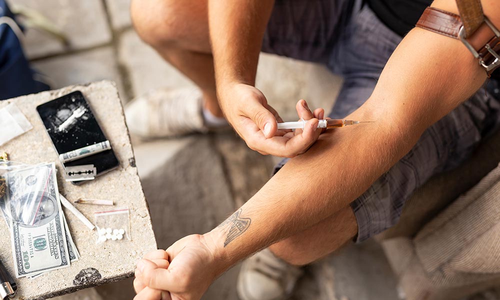 Mental health conditions like depression, anxiety, ADHD, and PTSD increase the risk of self-medication through substances.